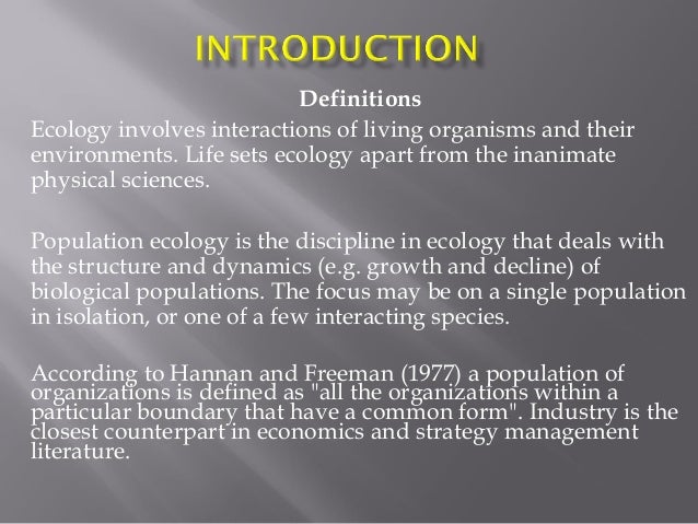essays on population ecology theory